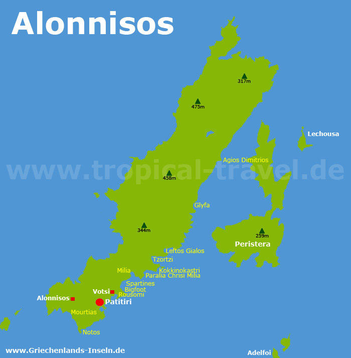 Alonnisos Karte