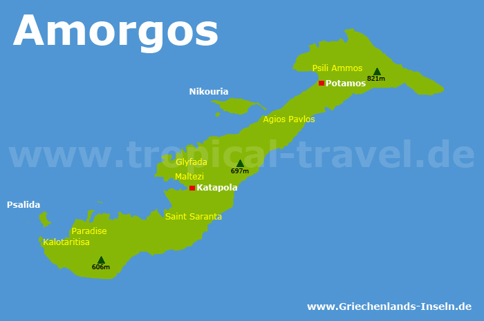 Amorgos Karte