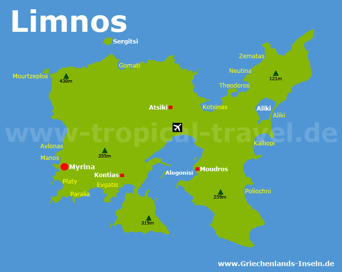 Limnos Karte