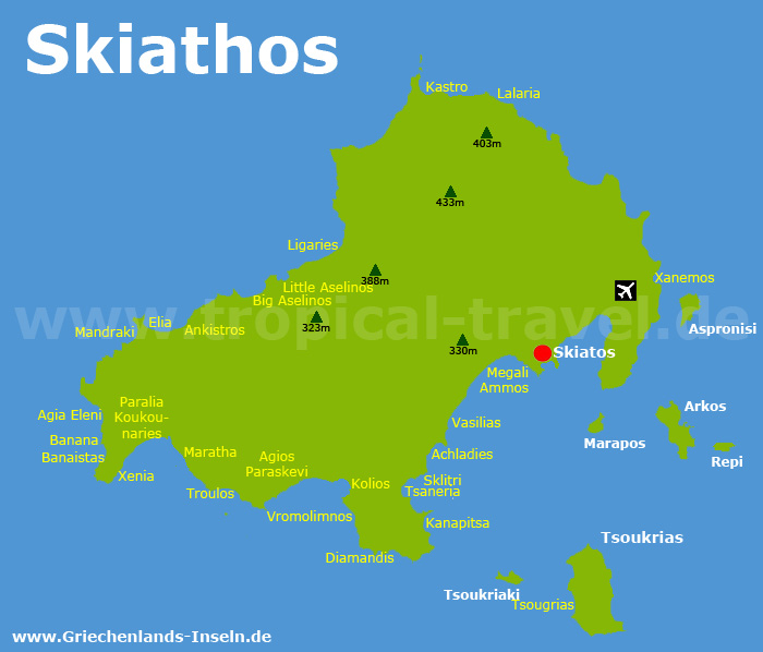 Skiathos Karte